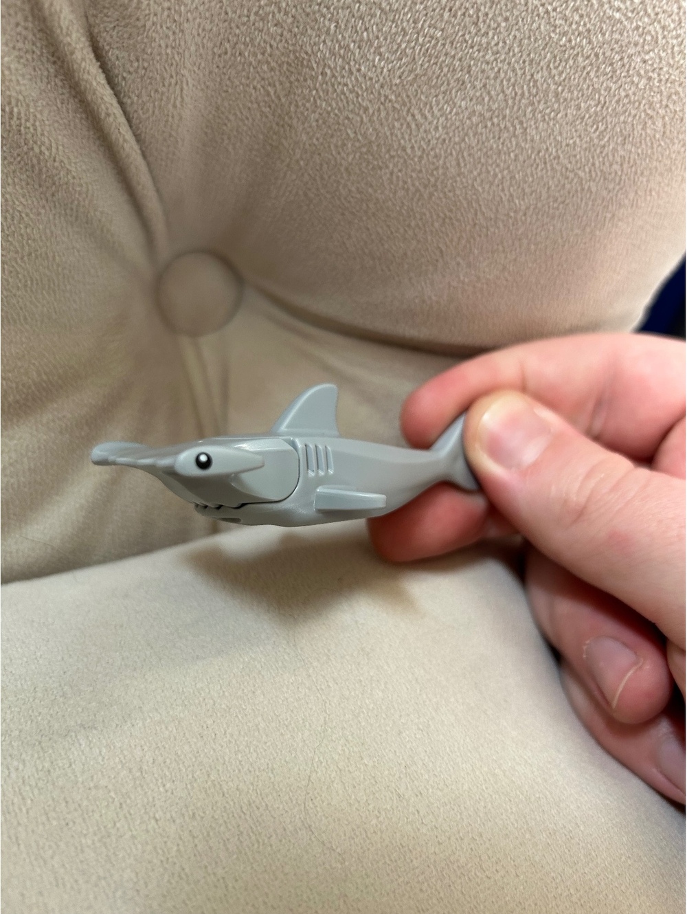 LEGO Hammerhead Shark with Gills with Black Eyes and White Pupils Pattern new
